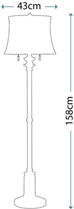 Stateroom 2 Light Stehlampe - Antik Nickel Elstead small 1