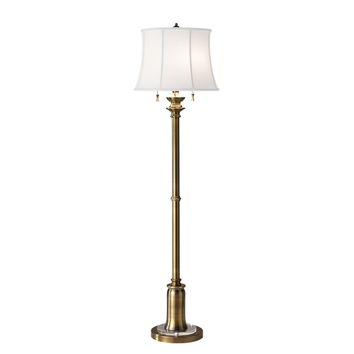 Prüfen Stateroom 2-Licht-Stehlampe - Bali Messing Elstead