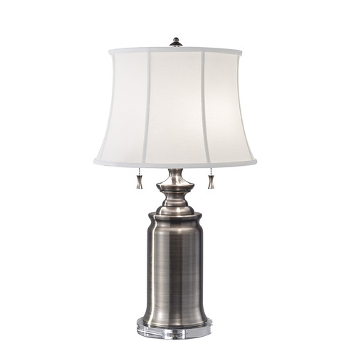 Prüfen Stateroom 2 Light Tischlampe - Antik Nickel Elstead