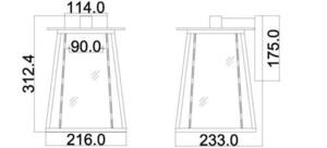 Walker 1 Light Medium Wandlaterne Elstead small 4