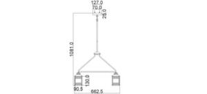 Ashland Bay 5-Licht-Kronleuchter für den Außenbereich Elstead small 5