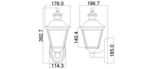 Bay Shore 1 Light Medium Außenwandleuchte Elstead small 1
