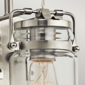 Brinley 1 Light Wandleuchte - Gebürstetes Nickel Elstead small 4