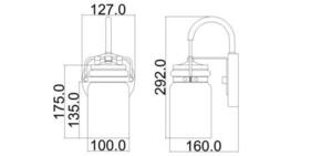 Brinley 1 Light Wandleuchte - Gebürstetes Nickel Elstead small 5