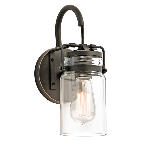 Prüfen Brinley 1 Light Wandleuchte - Olde Bronze Elstead