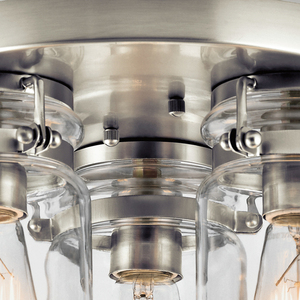 Brinley 3 Plafond - gebürstetes Nickel Elstead small 3