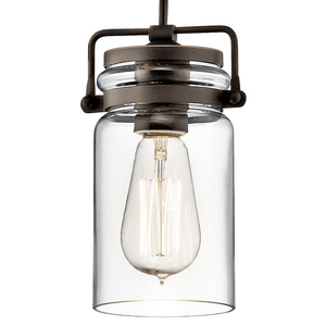 Brinley 1 Licht Mini Pendelleuchte - Olde Bronze Elstead small 1