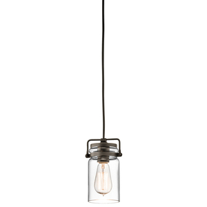 Brinley 1 Licht Mini Pendelleuchte - Olde Bronze Elstead small 0