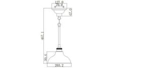 Cobson 1 Light Mini Pendelleuchte - Nickel poliert Elstead small 2