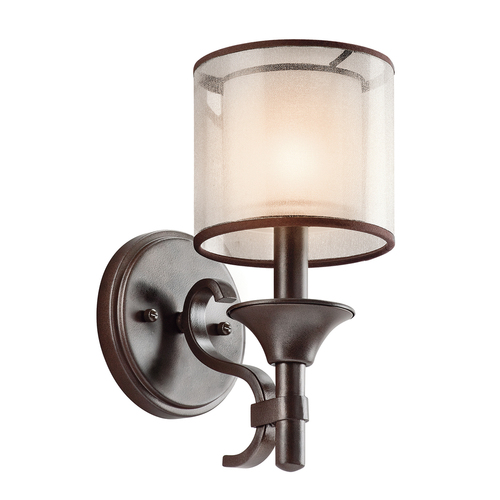 Prüfen Lacey 1 Light Wandleuchte - Mission Bronze Elstead