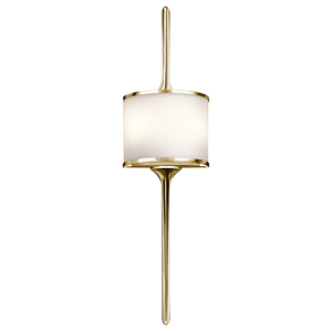 Mona 2 Light Wandleuchte - Poliertes Messing Elstead small 0