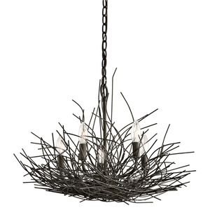 Organique 5-Licht-Kronleuchter Elstead small 0
