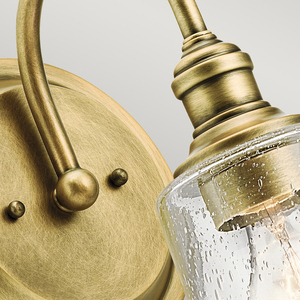 Waverly 1 Light Wandleuchte - Naturmessing Elstead small 2