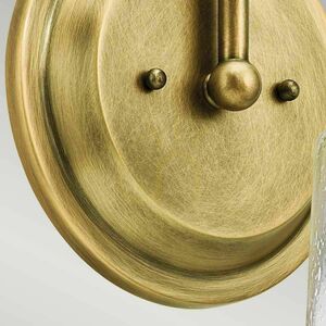 Waverly 1 Light Wandleuchte - Naturmessing Elstead small 4
