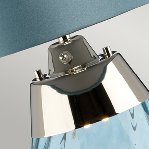 Lena 2 Light Kleine Blaue Tischlampe Elstead small 1