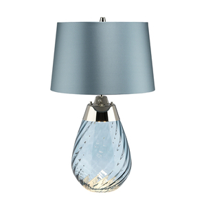 Lena 2 Light Kleine Blaue Tischlampe Elstead small 0