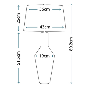 Leyton 1 Light Tischleuchte Elstead small 2