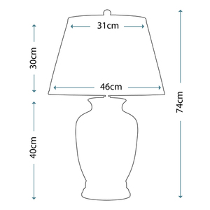 Morris 1 Light Large Tischlampe Elstead small 3