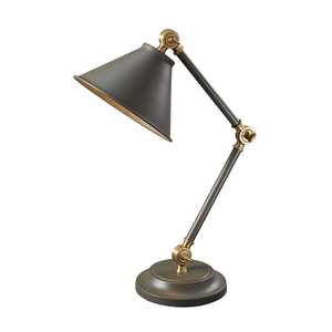 Provence Element 1 Light Mini-Tischlampe - Dunkelgrau/Altes Messing Elstead small 0
