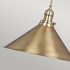 Provence Pendelleuchte 1 Licht von Rising und Autumn - Messing gealtert Elstead small 3