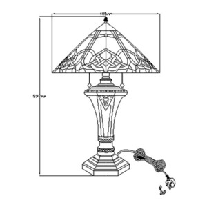 Cambridge 2-flammige Tischlampe Elstead small 4