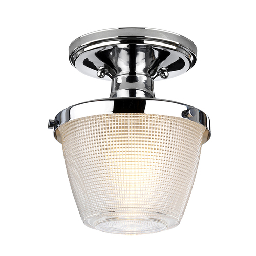 Prüfen Plafond Dublin 1 Light - Chrom poliert Elstead