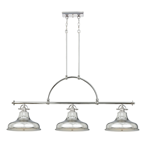Prüfen Emery 3 Light Island Pendelleuchte - Imperial Silver Elstead.
