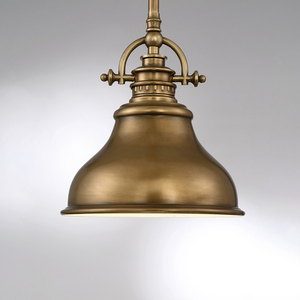Emery 1 Licht Mini Pendelleuchte - Faded Brass Elstead small 3
