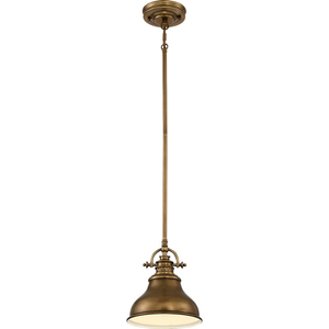 Emery 1 Licht Mini Pendelleuchte - Faded Brass Elstead small 0