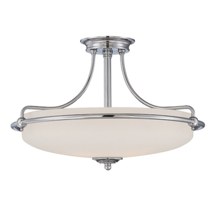 Griffin 4 Light Semi-Flush Light - Antik Nickel Elstead small 0