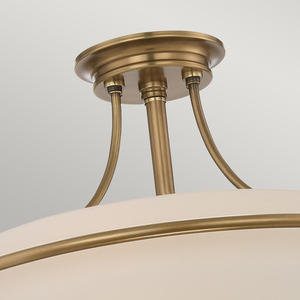 Griffin 4 plafond - verblasstes Messing Elstead small 1