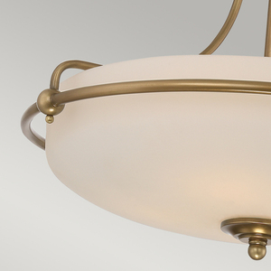 Griffin 4 plafond - verblasstes Messing Elstead small 2
