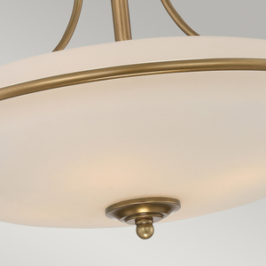 Griffin 4 plafond - verblasstes Messing Elstead small 3