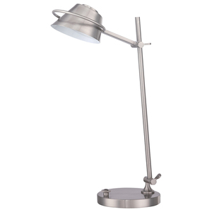 Spencer LED-Tischlampe aus gebürstetem Nickel Elstead small 1