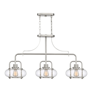 Trilogy 3 Light Island Pendelleuchte - Elstead aus gebürstetem Nickel small 2