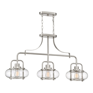 Trilogy 3 Light Island Pendelleuchte - Elstead aus gebürstetem Nickel small 0