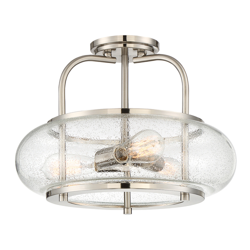 Prüfen Plafond Trilogie 3 - gebürstetes Nickel Elstead