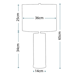 Ripple 1 Light Tischlampe - Schwarz Elstead small 2