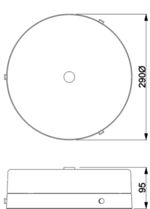 Tamar 1 Plafond - poliertes Gold Elstead small 4