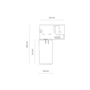 Zubehör für Sammelschienen CTLS ADAPTER FÜR CAMELEON SYSTEM 8282 Nowodvorski small 1