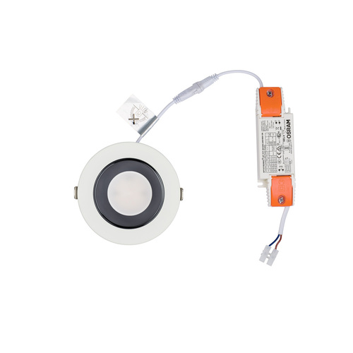 Prüfen LED-Einbauleuchte Nowodvorski CL KEA LED 8773 20 W 3000 K weiß/chrom IP44/20