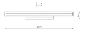 Nowodvorski ION LED L 8172 Wandleuchte in Chrom, LED 18 W 3000 K, 89 cm small 2