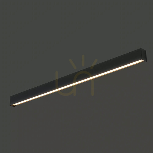 Prüfen Nowodvorski STRAIGHT WALL LED L 7560 Wandleuchte graphitgrau 122 cm