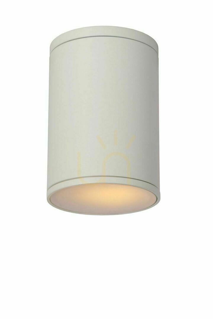Aplicație tavan exterior Lucide TUBIX alb aluminiu E27 IP54 27870/01/31