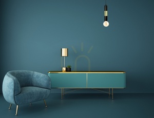 Pendelleuchte Keter Lighting MAGNUM BULB 1264, Schwarz/Gold, 1×E27 small 1