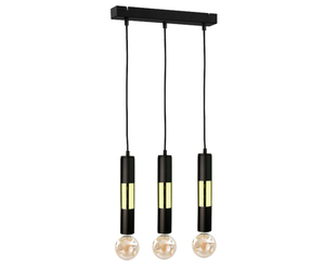 Pendelleuchte Keter Lighting MAGNUM BULB 1266 3×E27 schwarz-gold small 0