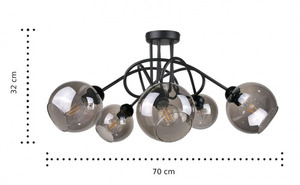 5xE27 RING BLACK Deckenleuchte small 3