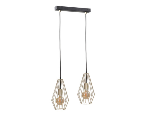 Prüfen Pendelleuchte Keter Lighting GEO GOLD 548, 2 × E27, goldfarben, 50 cm