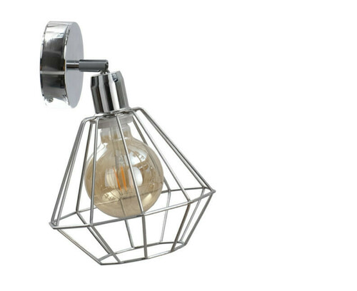 Prüfen Wandleuchte Keter Lighting FOSKAL 693 silberfarben 1×E27