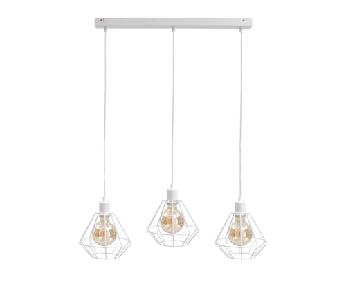 Prüfen Pendelleuchte Keter Lighting FOSKAL WHITE 461, weiß, 3×E27, 60 cm